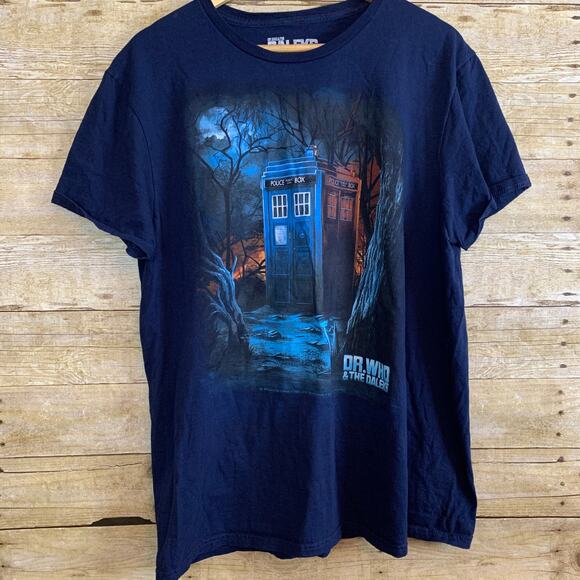 Dr. Who and the Daleks Graphic T-Shirt Unisex Mens Womens Large 100 C - Picture 1 of 5